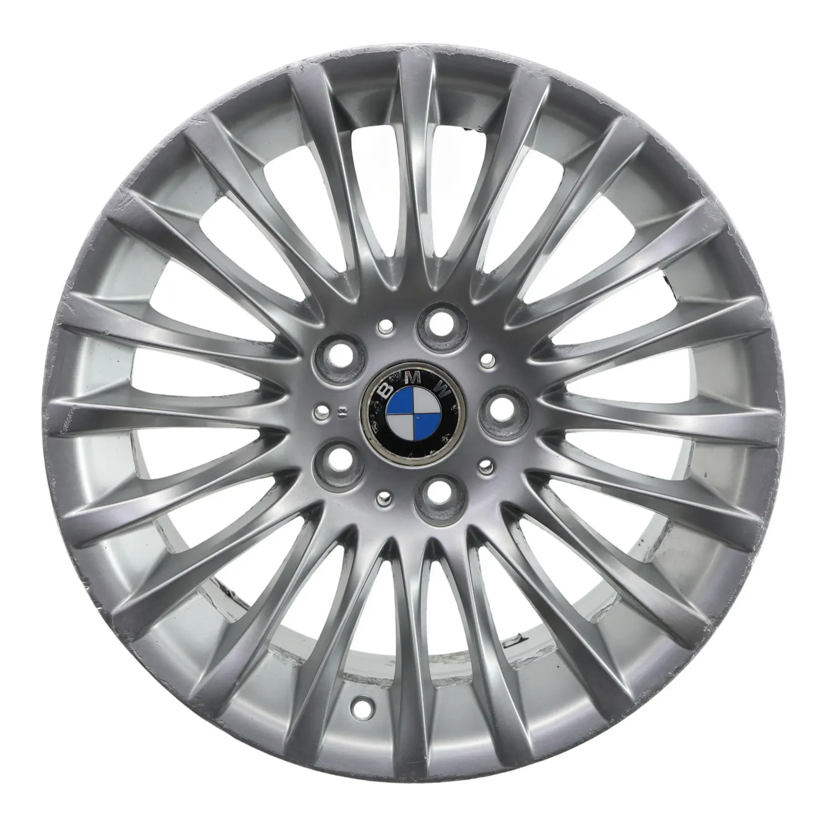 BMW E90 E91 llanta de aleación de plata 17 "ET:34 8J Spider Spoke 187 6768969