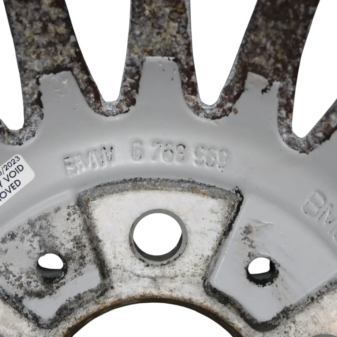 Alloy Wheel Rim 17" ET:34 8J Spider Spoke 187 to BMW E90 E91 Silver with Part number 6768969 BMW E90 E91 Silver Alloy Wheel Rim 17" ET:34 8J Spider Spoke 187 - SKU 6768969-1 - Part number 6768969