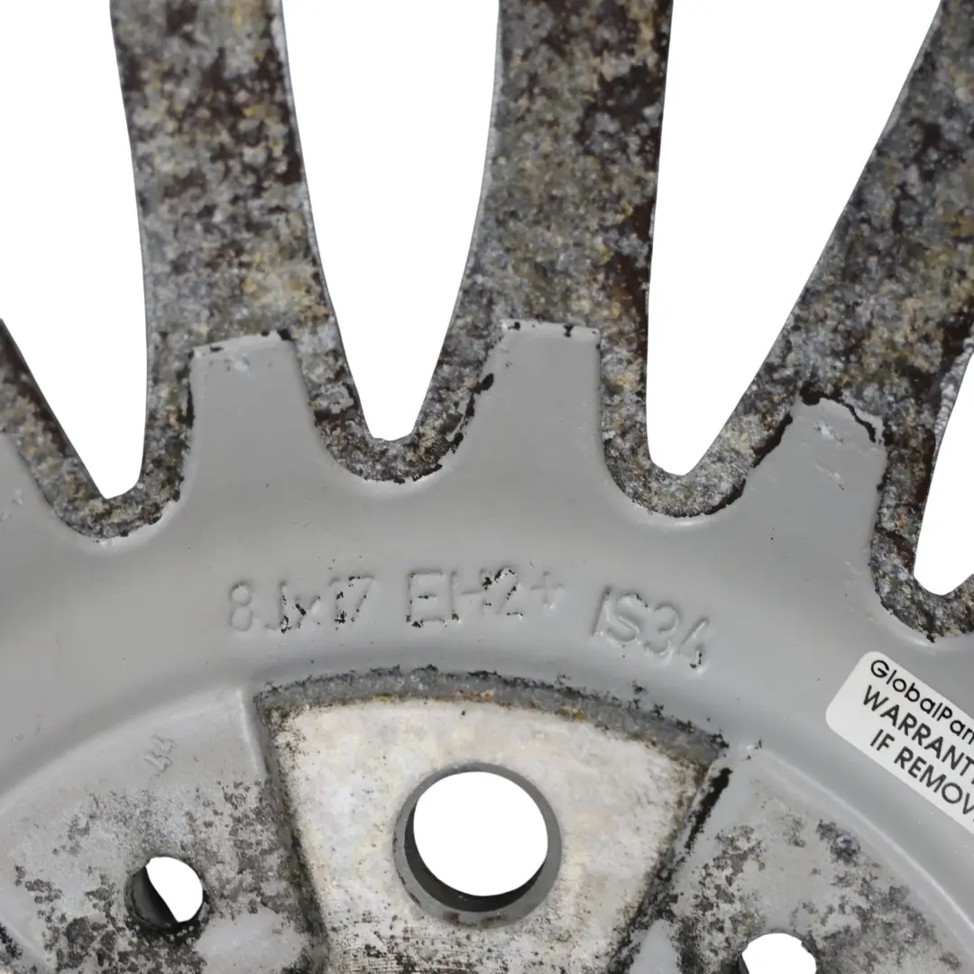 BMW E90 E91 Silver Alloy Wheel Rim 17" ET:34 8J Spider Spoke 187 - SKU 6768969-1 - Part number 6768969