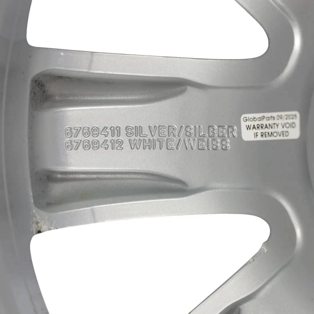 Mini Cooper One R50 R55 R56 Felga Aluminiowa Srebrna 17" 7J ET:48 - SKU 6769411-1 - Numer Części 6769411