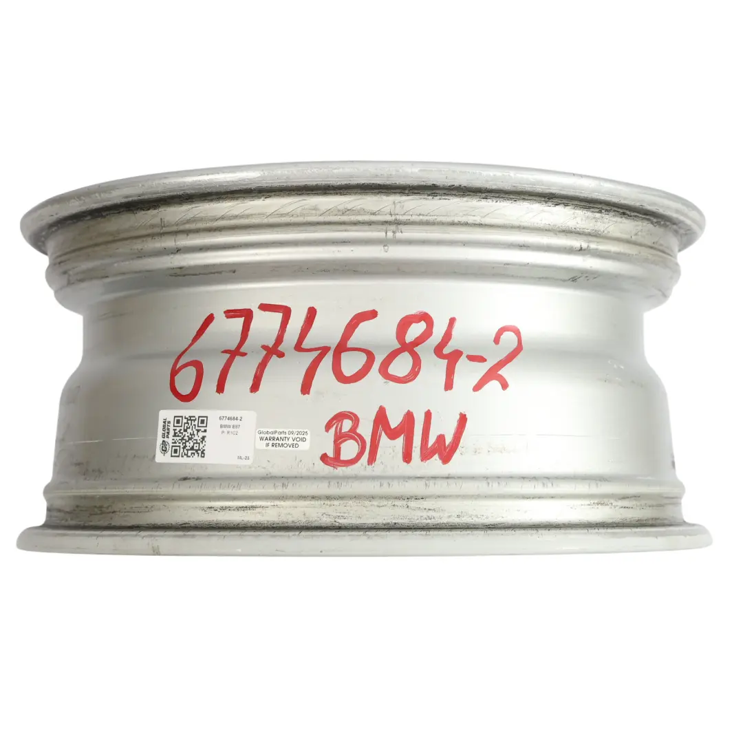 Alloy Wheel Rim 16" V-spoke 229 ET:44 7J to BMW E81 E82 E87 E88 with Part number 6774684 BMW E81 E82 E87 E88 Alloy Wheel Rim 16" V-spoke 229 ET:44 7J - SKU 6774684-2 - Part number 6774684