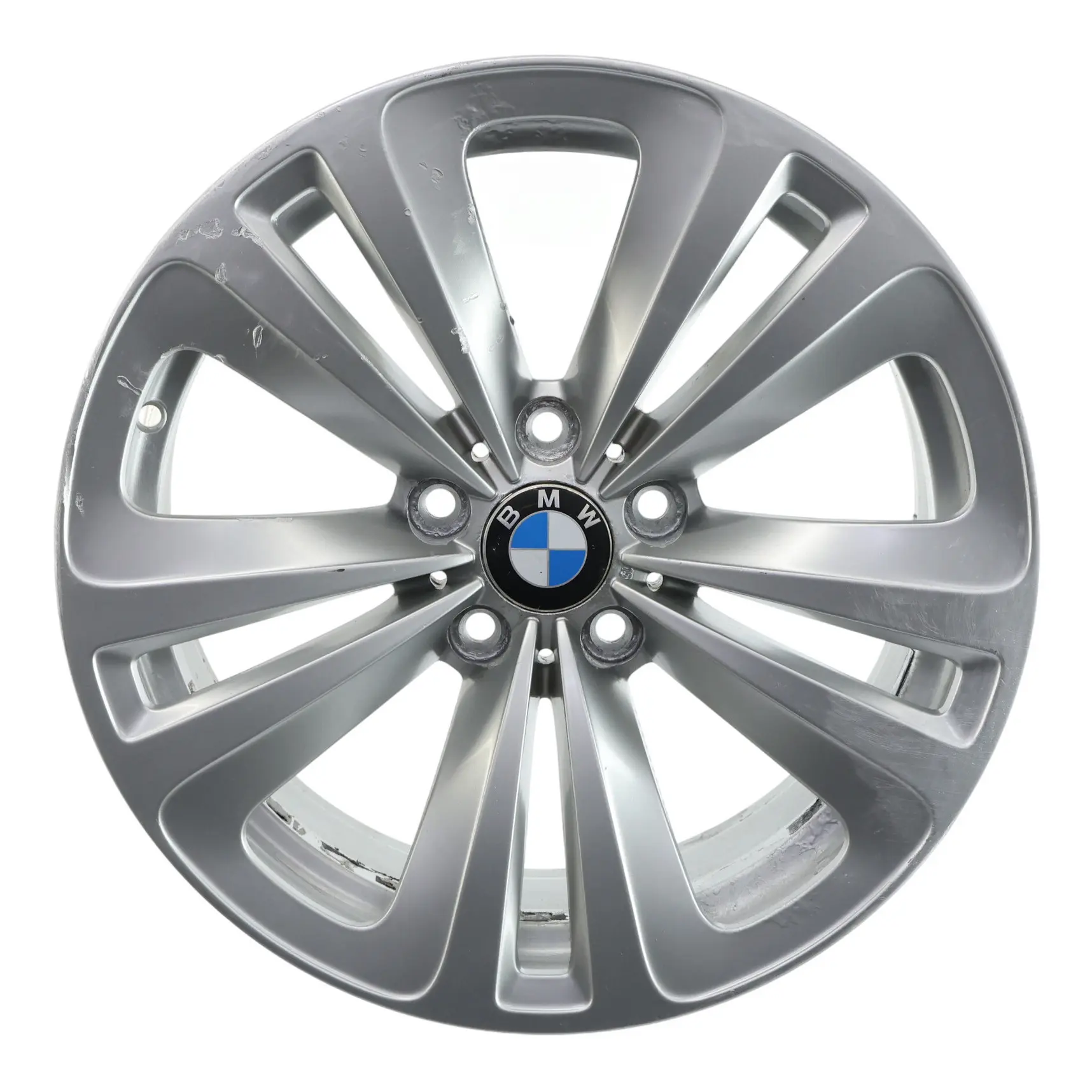 Wheel Rim BMW F01 F07 F12 Silver Alloy 18" Dual Spoke 234 8J ET:30 6775403