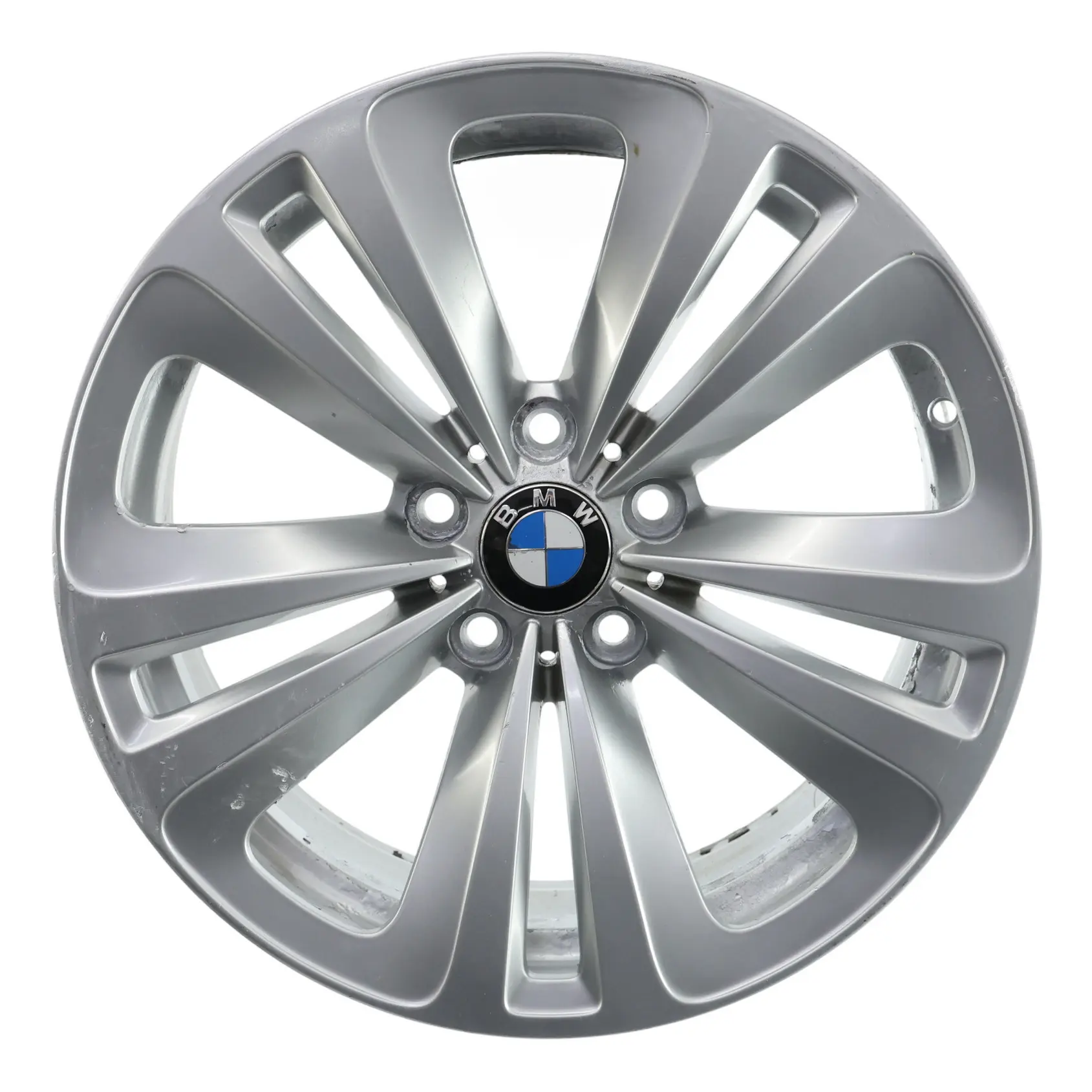 BMW F01 F07 F12 Wheel Rim Alloy Silver 18" Dual Spoke 234 8J ET:30 6775403