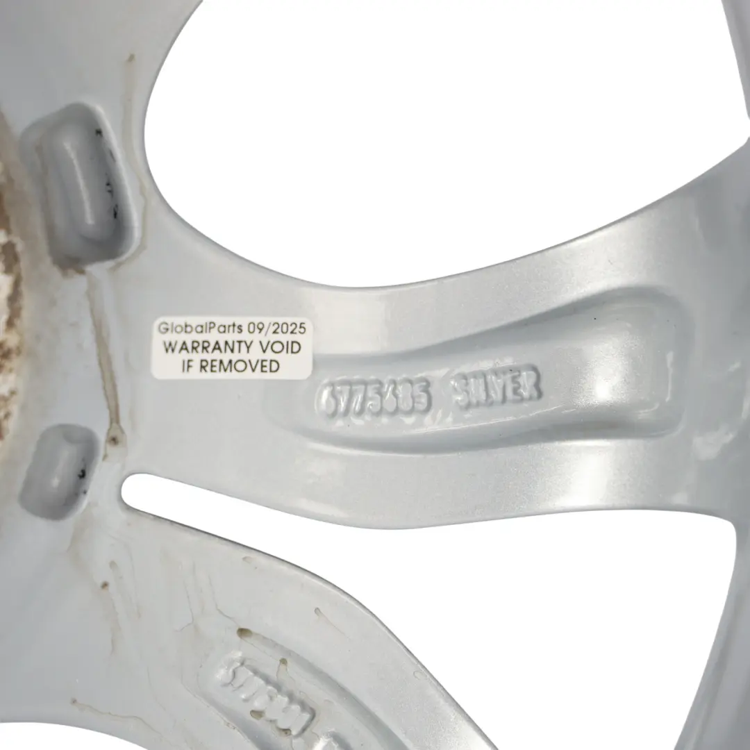 llanta De aleacion De plata 17 "7J Flame Spoke 97 para Mini Cooper R50 R55 R56 R57 con número de pieza 6775685 Mini Cooper R50 R55 R56 R57 llanta De aleacion De plata 17 "7J Flame Spoke 97 - SKU 6775685-1 - Número de pieza 6775685