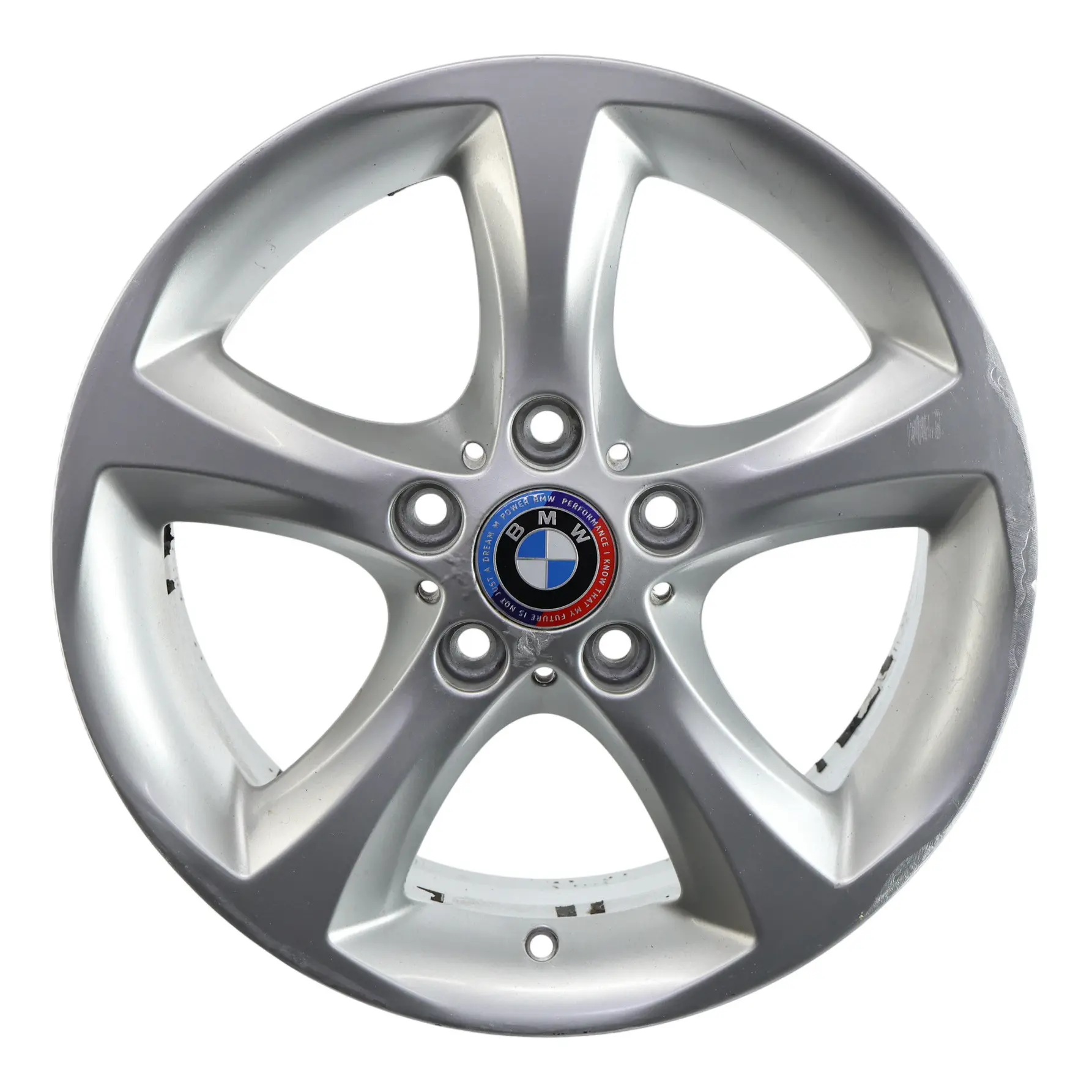 BMW E81 E82 E87 Silberne Leicht Metall Felge 17" ET:47 7J 6778219