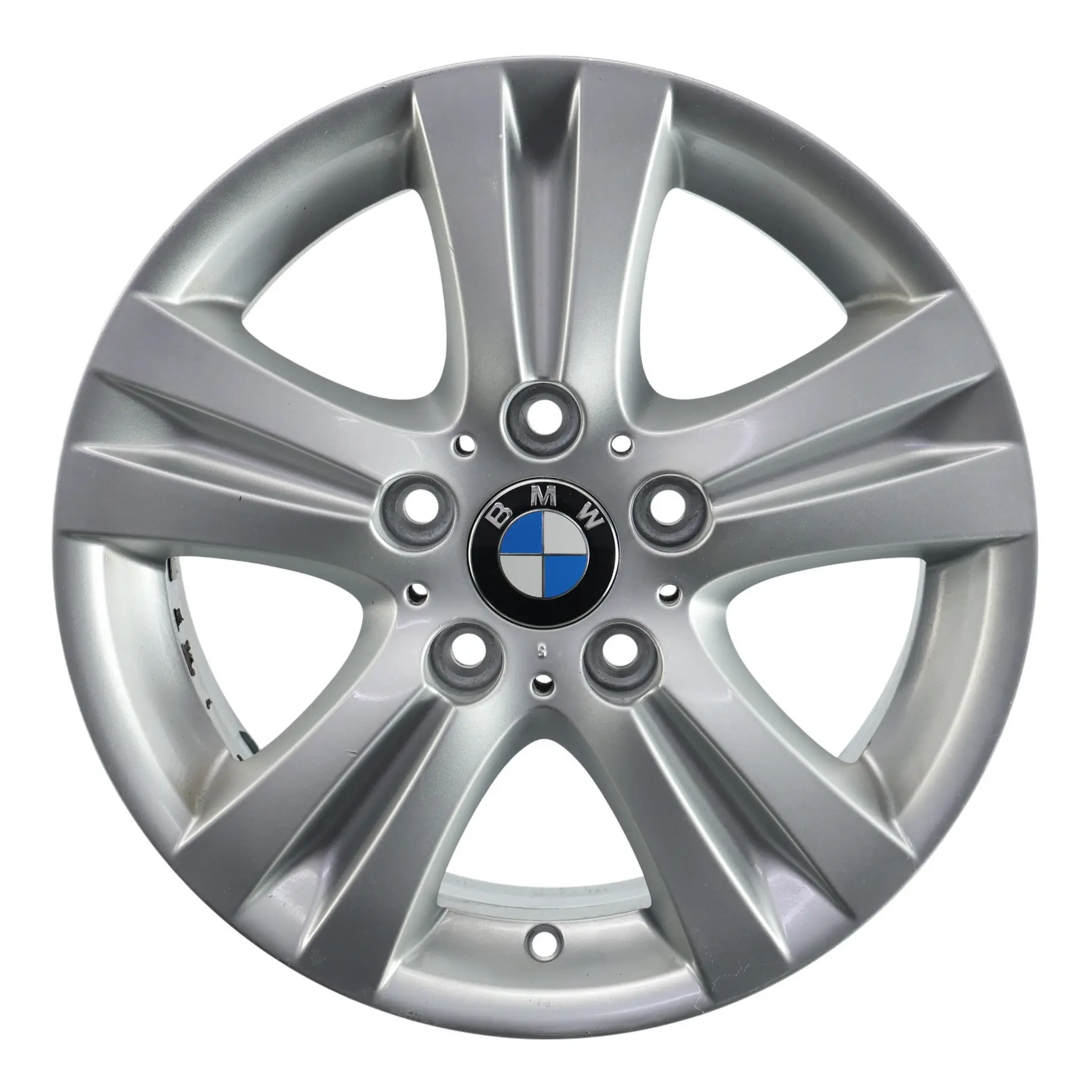 BMW E81 E87 E88 Silver Wheel Alloy Rim 16" 7J ET:44 Double Spoke 222 6779696