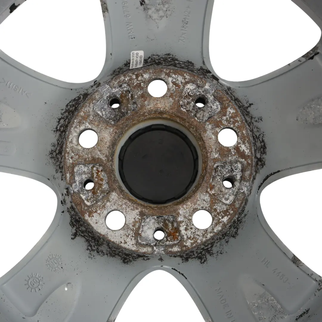BMW E81 E87 E88 Jante argentée en alliage 16" 7J ET:44 Double Spoke 222 - SKU 6779696-7 - Numéro de pièce 6779696