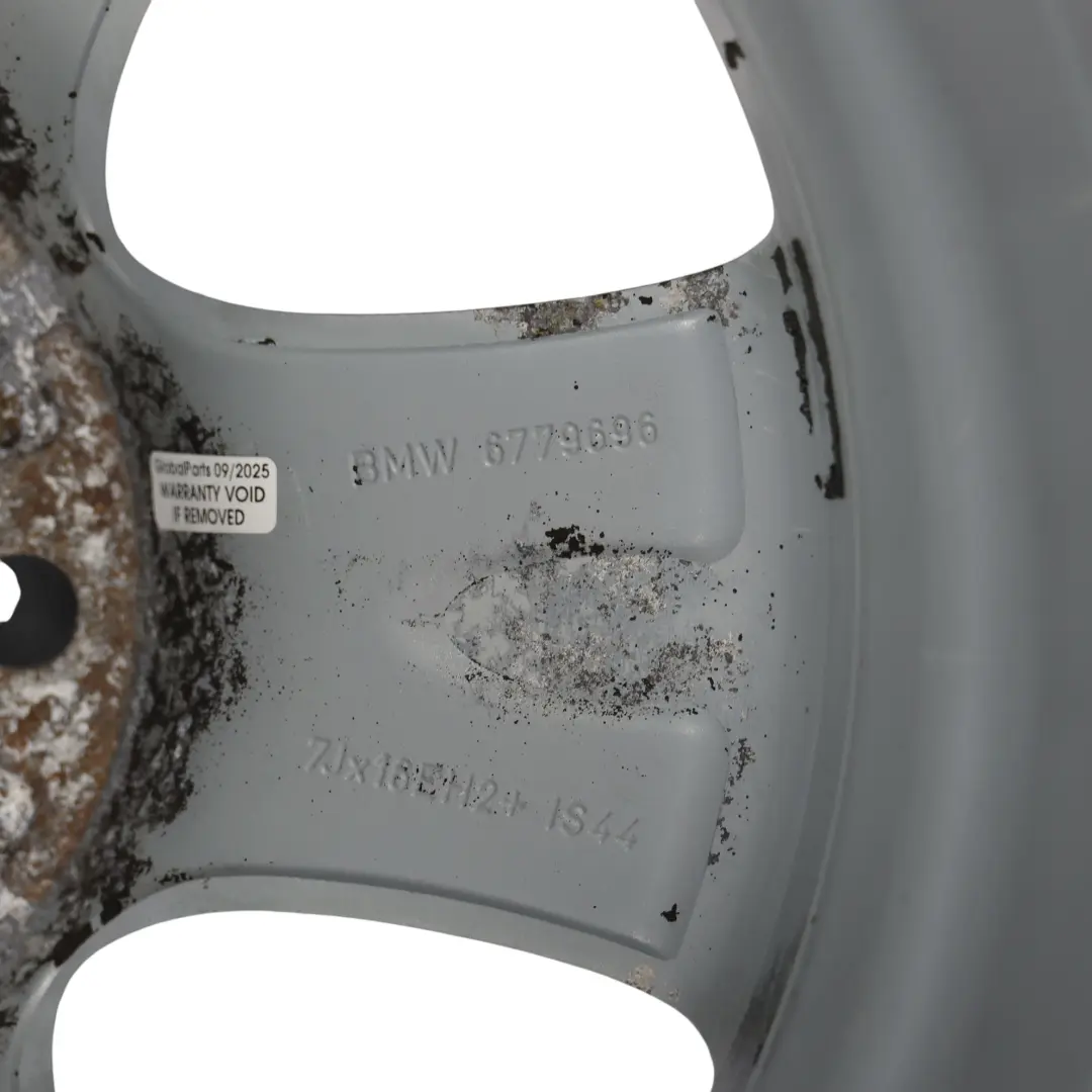 BMW E81 E87 E88 Jante argentée en alliage 16" 7J ET:44 Double Spoke 222 - SKU 6779696-7 - Numéro de pièce 6779696