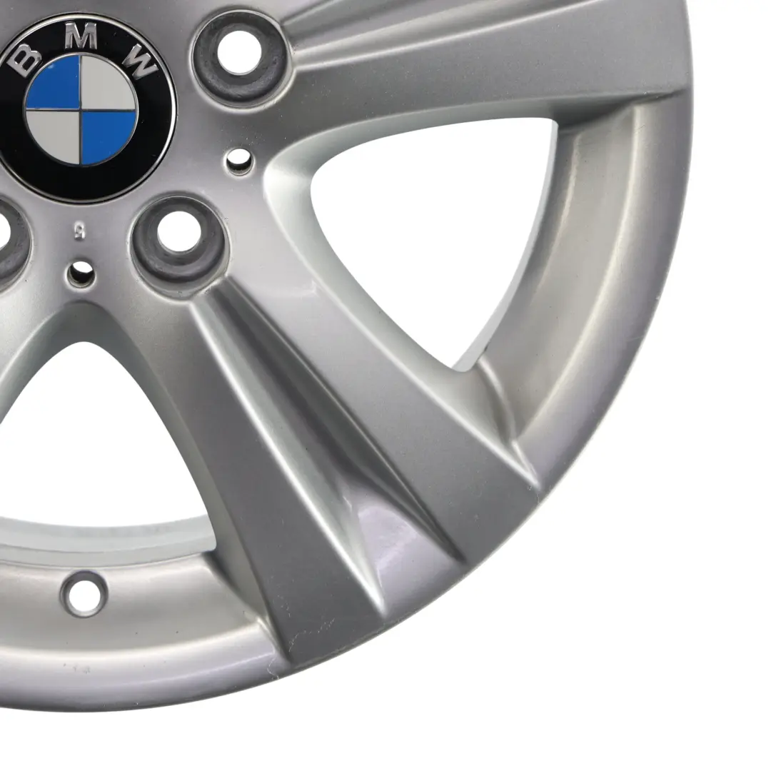 BMW E81 E87 E88 Jante argentée en alliage 16" 7J ET:44 Double Spoke 222 - SKU 6779696-7 - Numéro de pièce 6779696