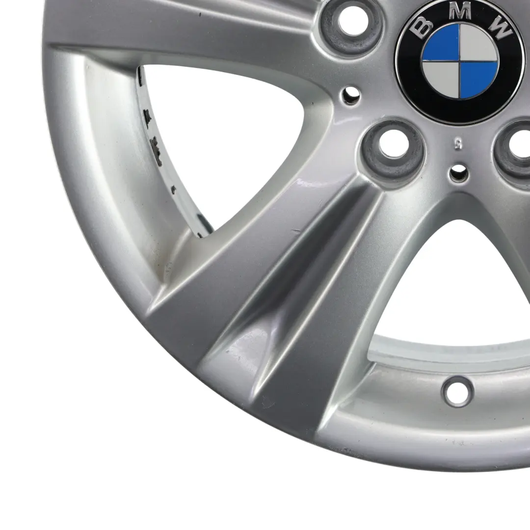 BMW E81 E87 E88 Jante argentée en alliage 16" 7J ET:44 Double Spoke 222 - SKU 6779696-7 - Numéro de pièce 6779696