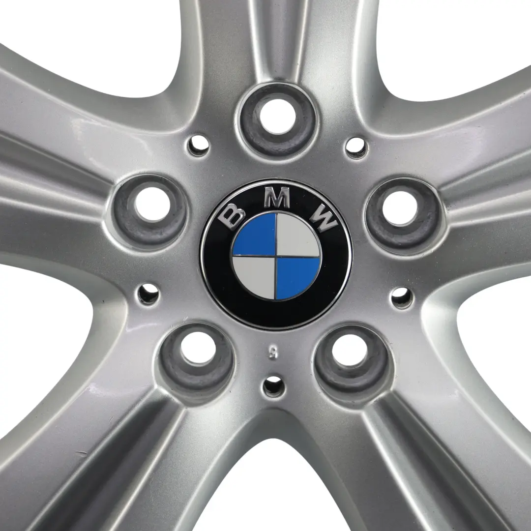 BMW E81 E87 E88 Jante argentée en alliage 16" 7J ET:44 Double Spoke 222 - SKU 6779696-7 - Numéro de pièce 6779696