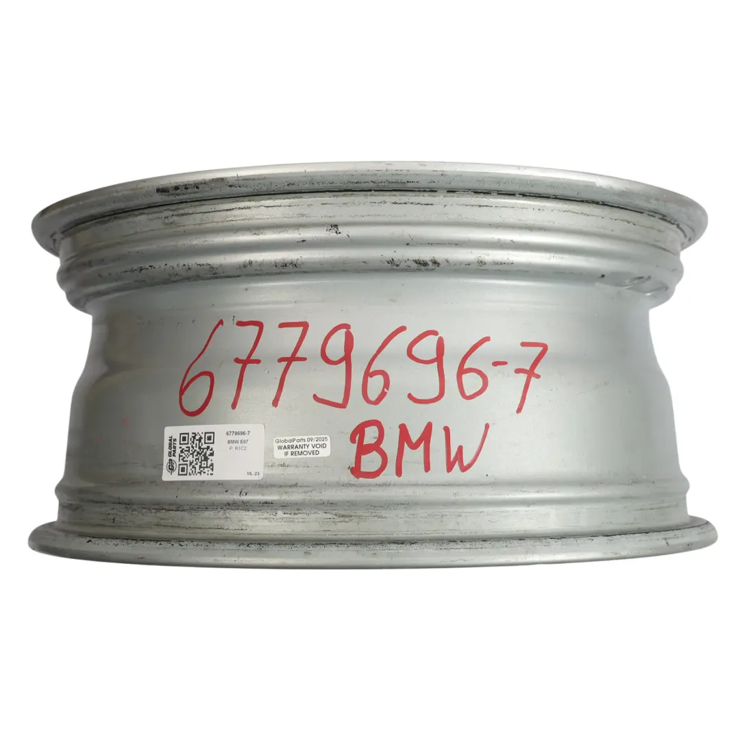 BMW E81 E87 E88 Jante argentée en alliage 16" 7J ET:44 Double Spoke 222 - SKU 6779696-7 - Numéro de pièce 6779696