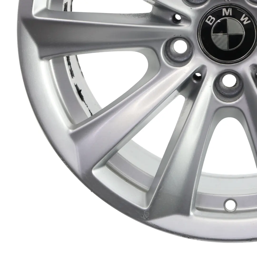 BMW F10 F11 F12 Silver Alloy Wheel Rim 17" V Spoke 236 8J ET:30 - SKU 6780720-2 - Part number 6780720