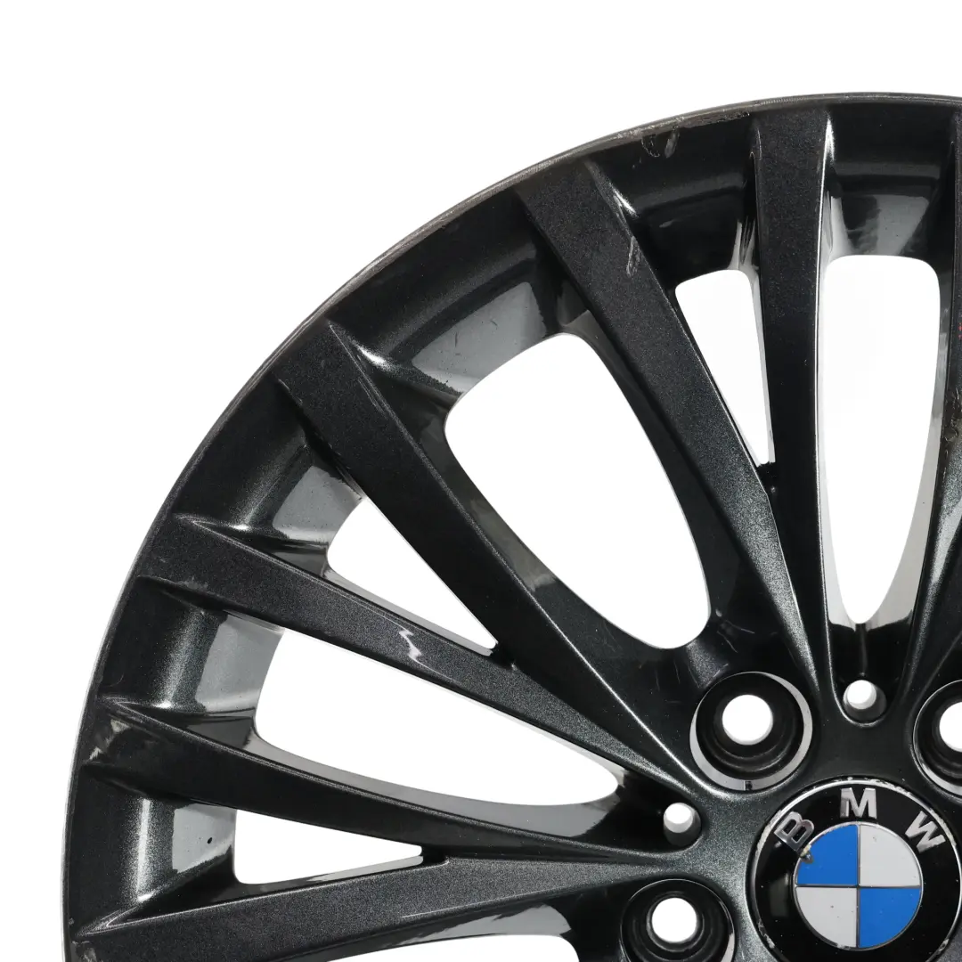 Front Black Alloy Wheel Rim 18" Multispoke 293 ET:29 8J to BMW Z4 E89 with Part number 6785250 BMW Z4 E89 Front Black Alloy Wheel Rim 18" Multispoke 293 ET:29 8J - SKU 6785250-3 - Part number 6785250