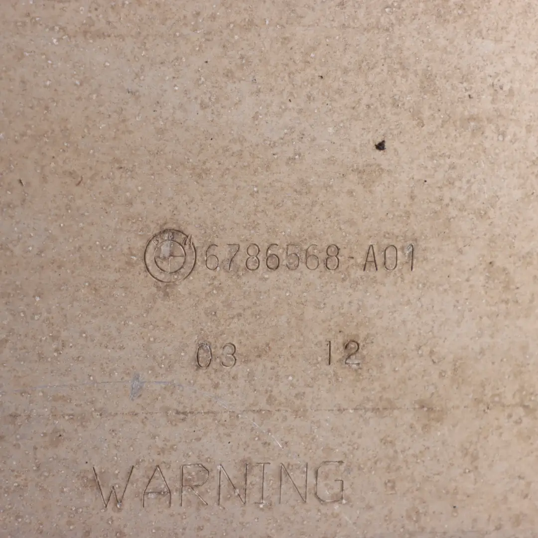 BMW X5 E70 Plaque De Renfort De Cache De Sous-Châssis Avant Unertray - SKU 6786568-2 - Numéro de pièce 6786568