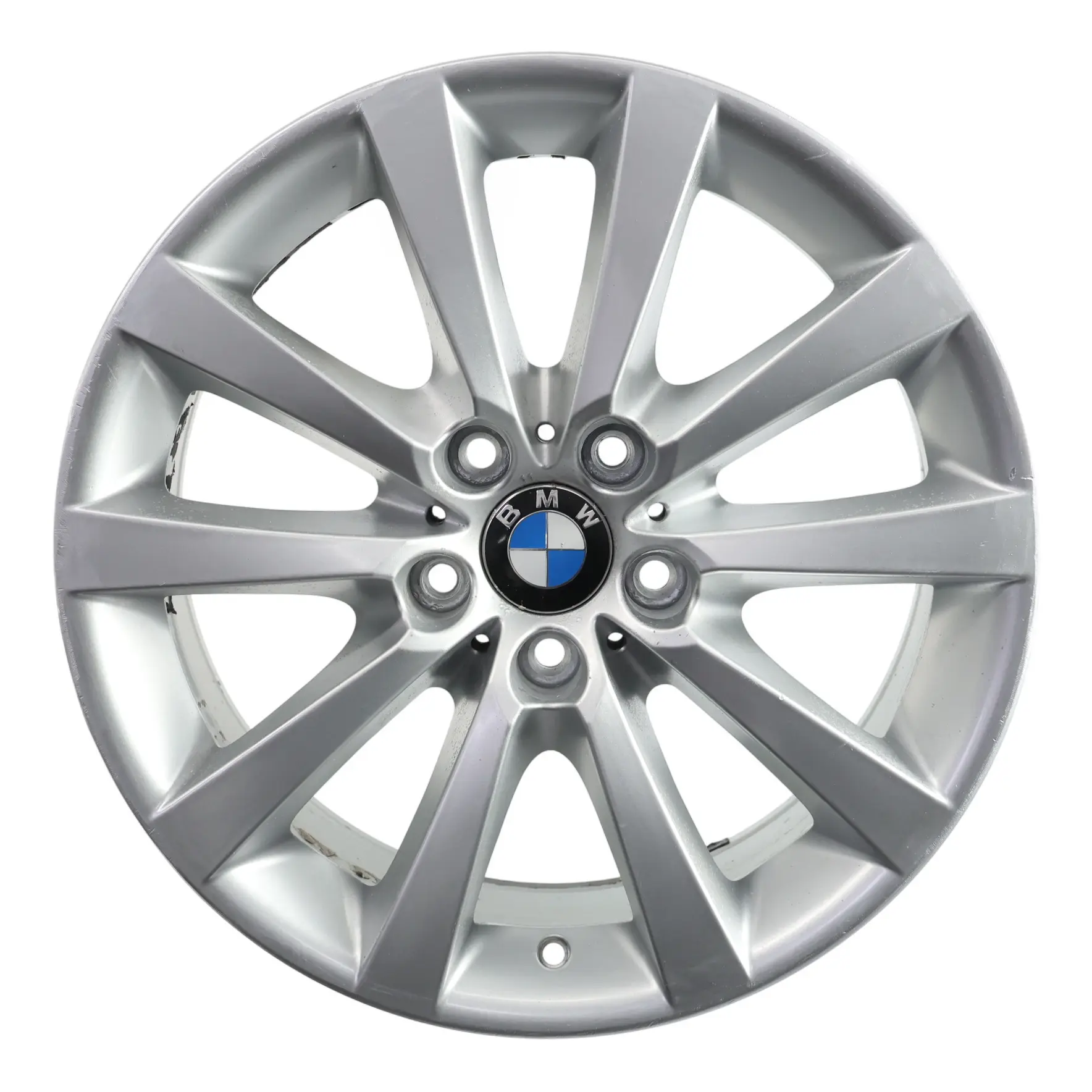 BMW F06 F10 F11 Silver Light Alloy Wheel Rim 18" V Spoke 328 8J ET:30 6790173