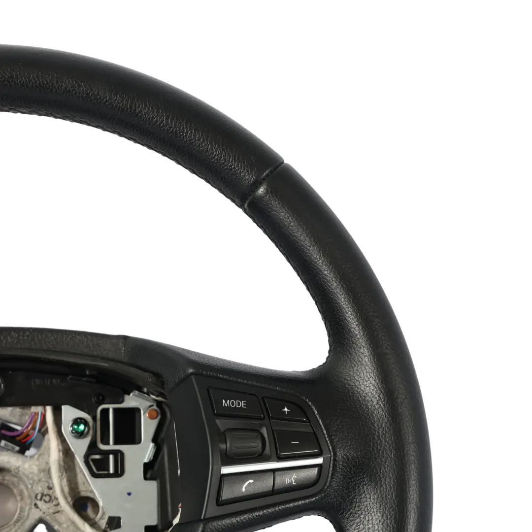 BMW F01 F02 F07 GT F10 F11 Steering Wheel Black Leather Multifunction - SKU 6790886 - Part number 6790886