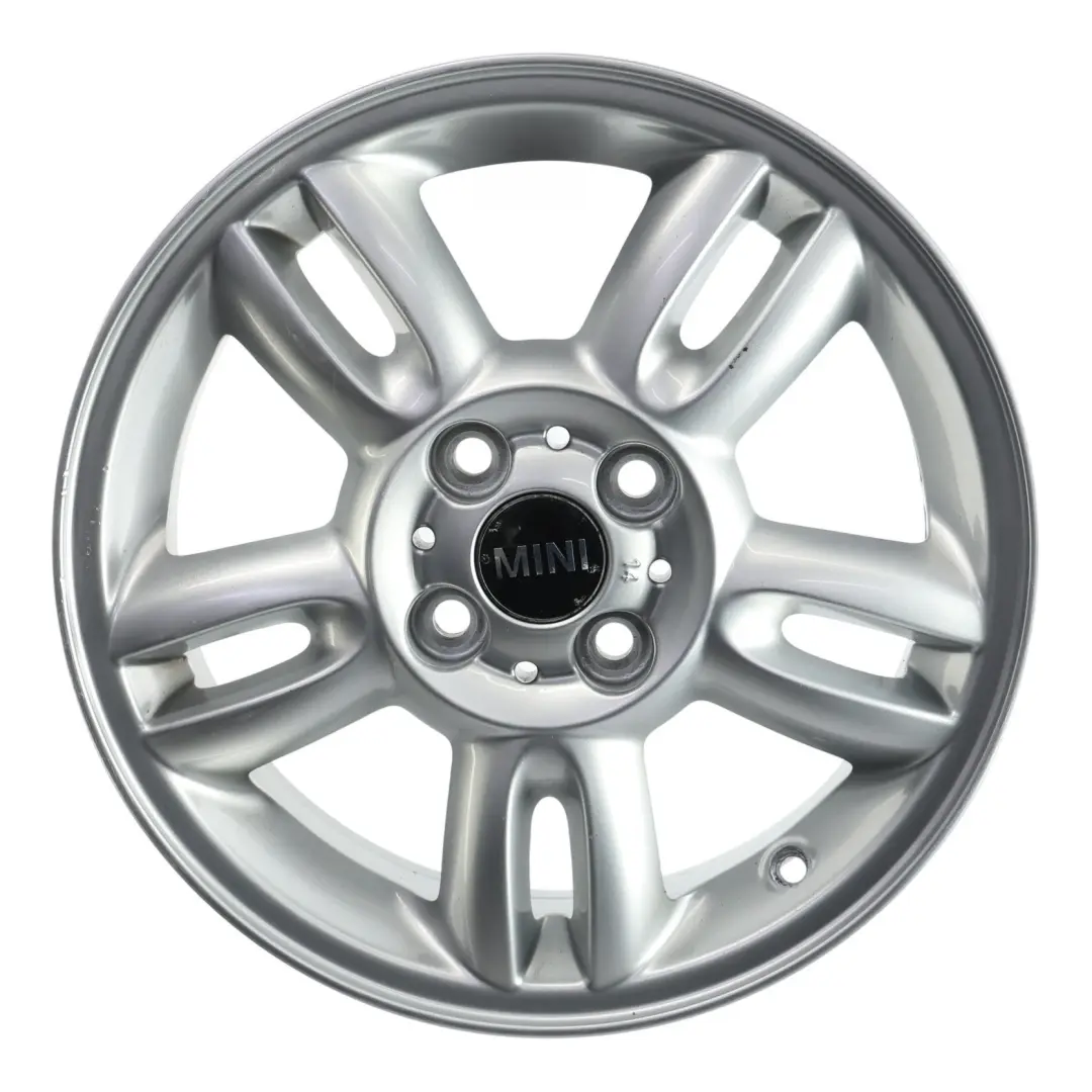 Mini R55 R56 Llanta de Aleacion Plateada 15" ET:45 5,5J 5-Star Twin Spoke 118 - SKU 6791930-1 - Número de pieza 6791930
