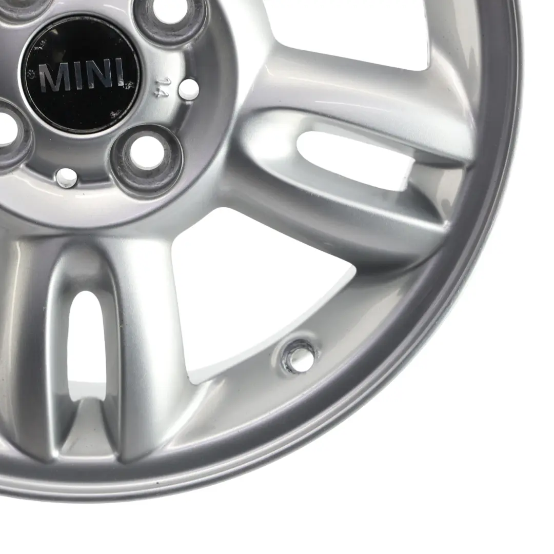 Mini R55 R56 Llanta de Aleacion Plateada 15" ET:45 5,5J 5-Star Twin Spoke 118 - SKU 6791930-1 - Número de pieza 6791930