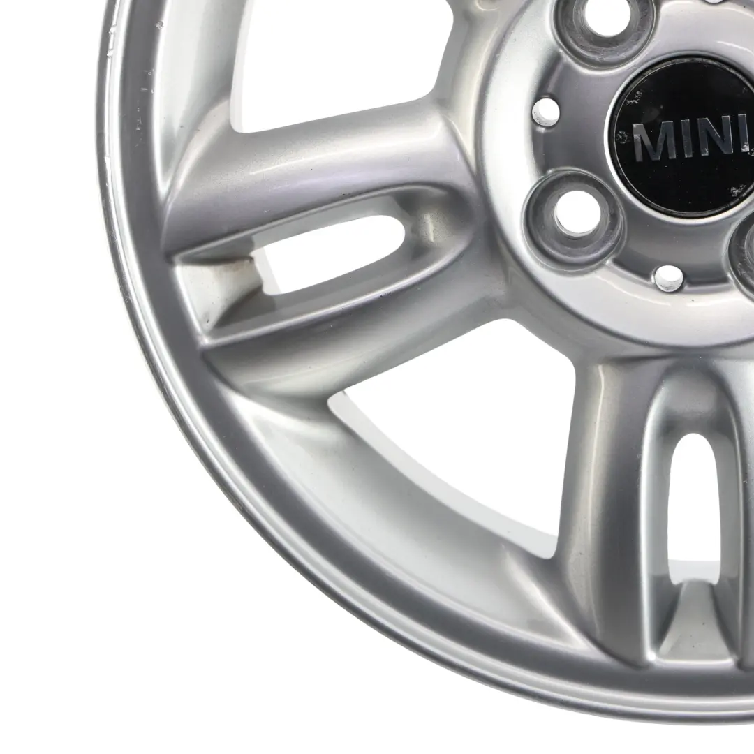 Mini R55 R56 Llanta de Aleacion Plateada 15" ET:45 5,5J 5-Star Twin Spoke 118 - SKU 6791930-1 - Número de pieza 6791930