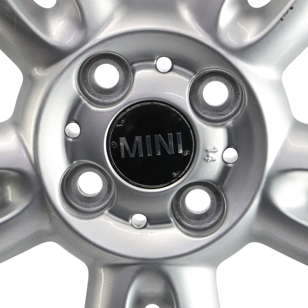 Mini R55 R56 Llanta de Aleacion Plateada 15" ET:45 5,5J 5-Star Twin Spoke 118 - SKU 6791930-1 - Número de pieza 6791930