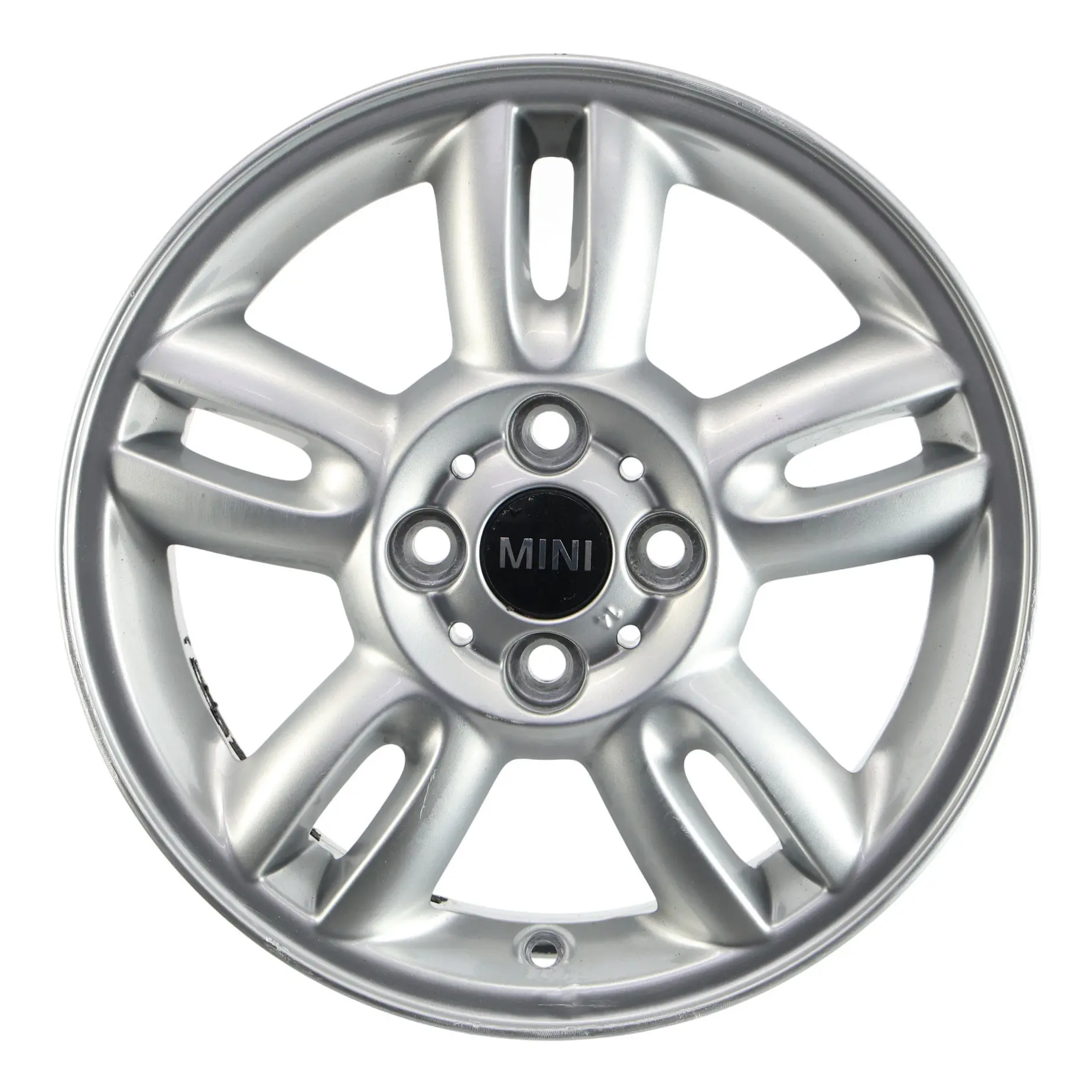 Mini Cooper One R56 Argento AlluMini o Cerchione IN Lega 15 " 5,5J 5 Star Doppio