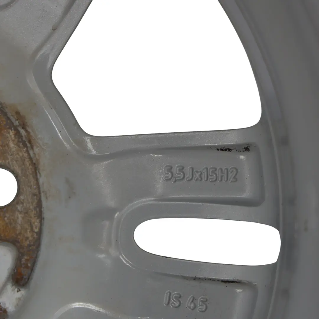 Alloy Rim 15" ET:45 5,5J 5-Star Twin Spoke 118 to Mini Cooper One R56 Silver Wheel with Part number 6791930 Mini Cooper One R56 Silver Wheel Alloy Rim 15" ET:45 5,5J 5-Star Twin Spoke 118 - SKU 6791930-2 - Part number 6791930