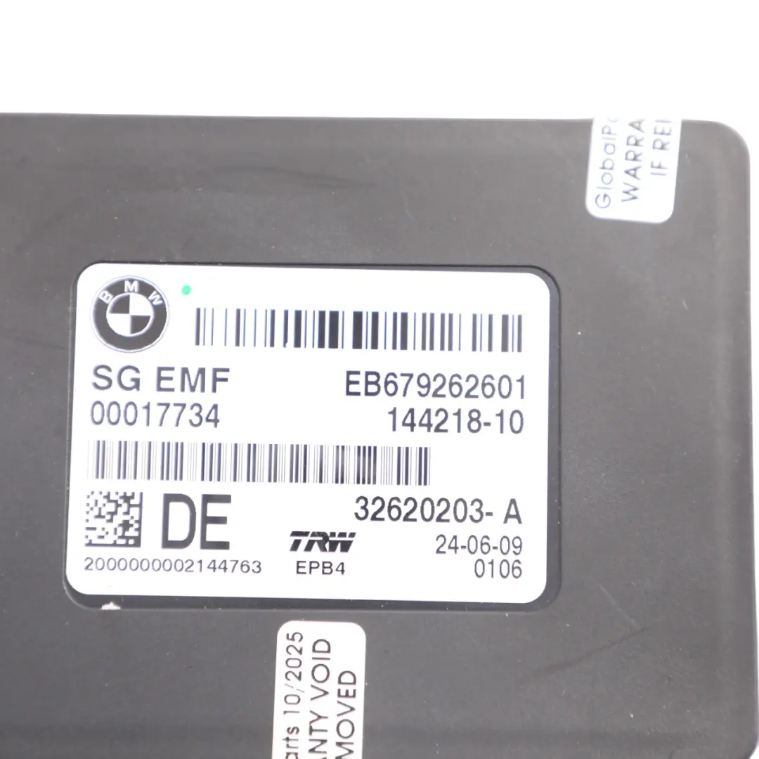 EMF Módulo Freno Trasero Estacionamiento Control Eléctrico para BMW Z4 E89 con número de pieza 6792626 BMW Z4 E89 EMF Módulo Freno Trasero Estacionamiento Control Eléctrico - SKU 6792626 - Número de pieza 6792626