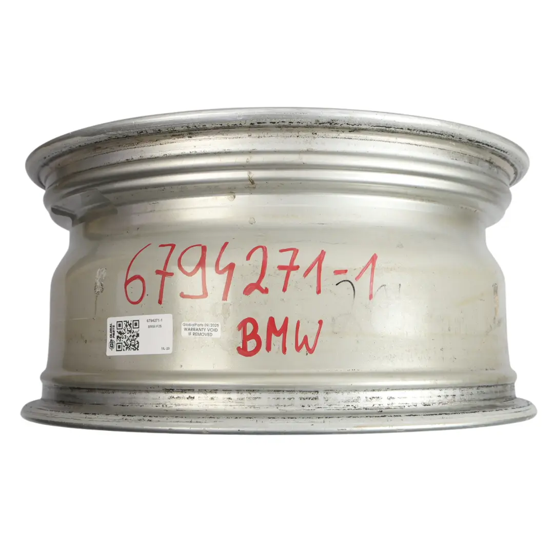 Silberne Leichtmetallfelge 17" 8J ET:43 Styling 306 für BMW X3 F25 X4 F26 mit Teilenummer 6794271 BMW X3 F25 X4 F26 Silberne Leichtmetallfelge 17" 8J ET:43 Styling 306 - SKU 6794271-1 - Teilenummer 6794271