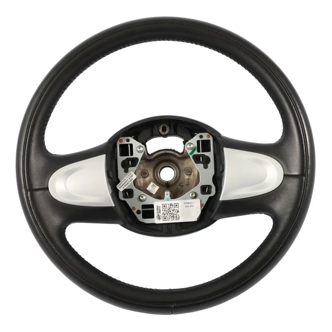 Mini Cooper One R55 R56 R57 R58 R59 R60 R61 Leather Steering Wheel 2 Spoke Trim - SKU 6794623-1 - Part number 6794623