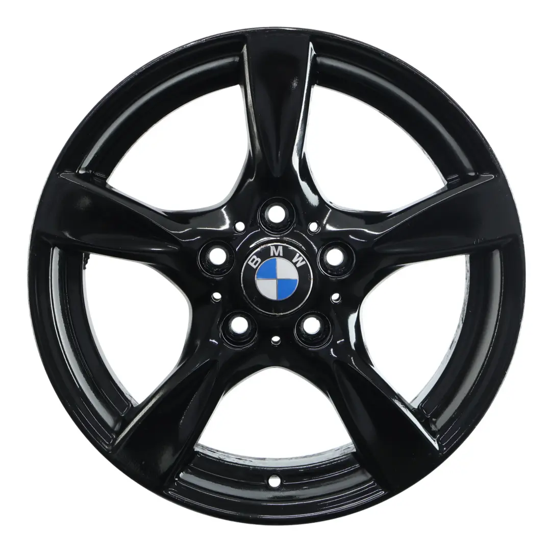 Alloy Rim 17" 7J ET:47 Star Spoke 371 to BMW E81 E82 E87 Black Wheel with Part number 6795561 BMW E81 E82 E87 Black Wheel Alloy Rim 17" 7J ET:47 Star Spoke 371 - SKU 6795561-4 - Part number 6795561