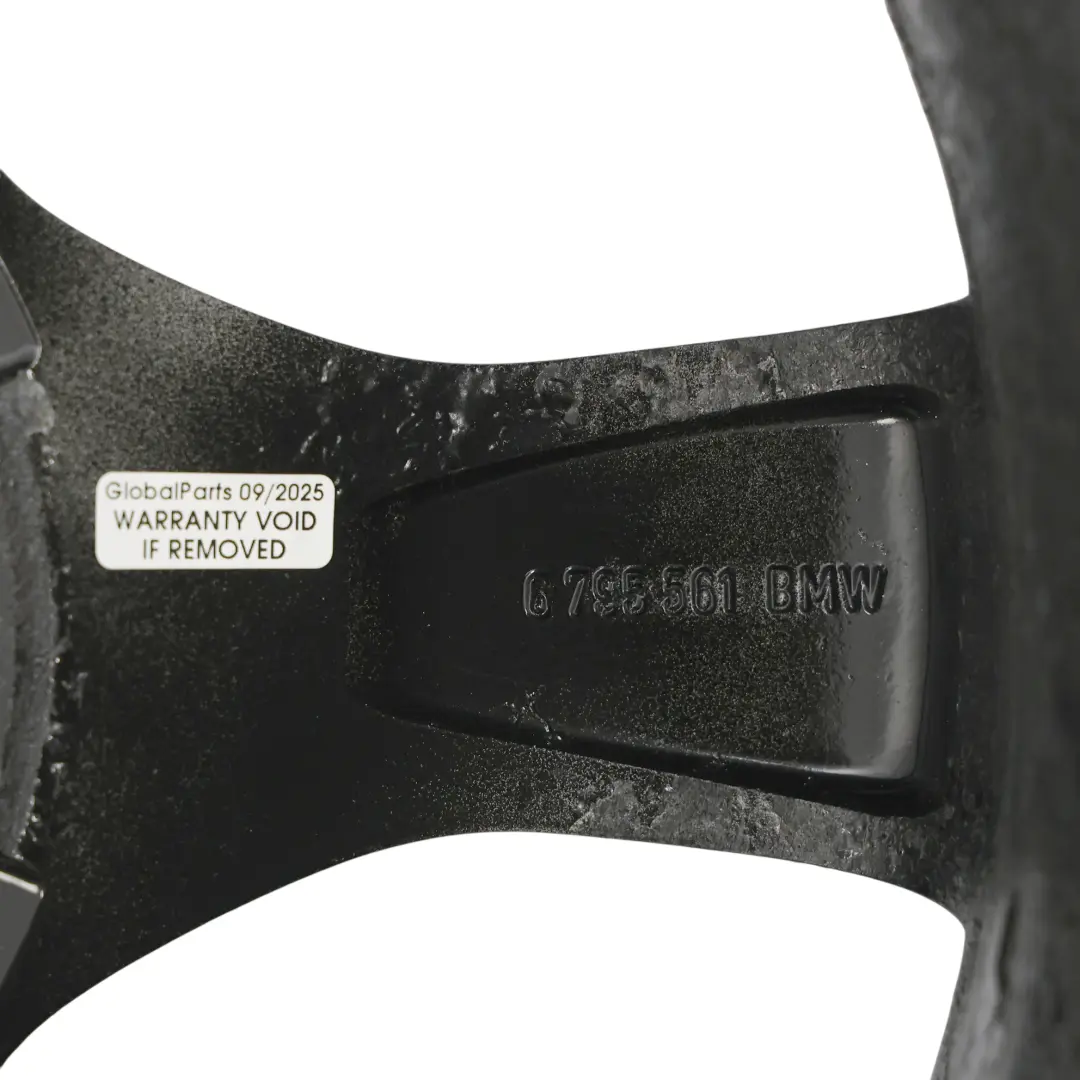 BMW E81 E82 E87 Black Wheel Alloy Rim 17" 7J ET:47 Star Spoke 371 - SKU 6795561-4 - Part number 6795561