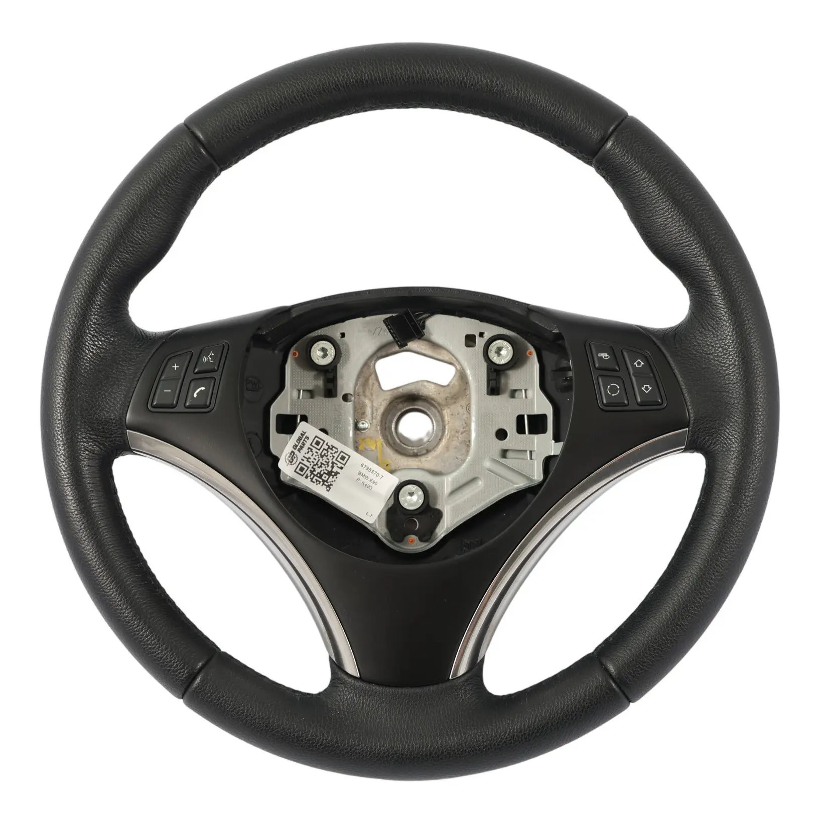 BMW E81 E82 E87 E88 E90 E91 E92 Sport Volant Noir Cuir Multifonction