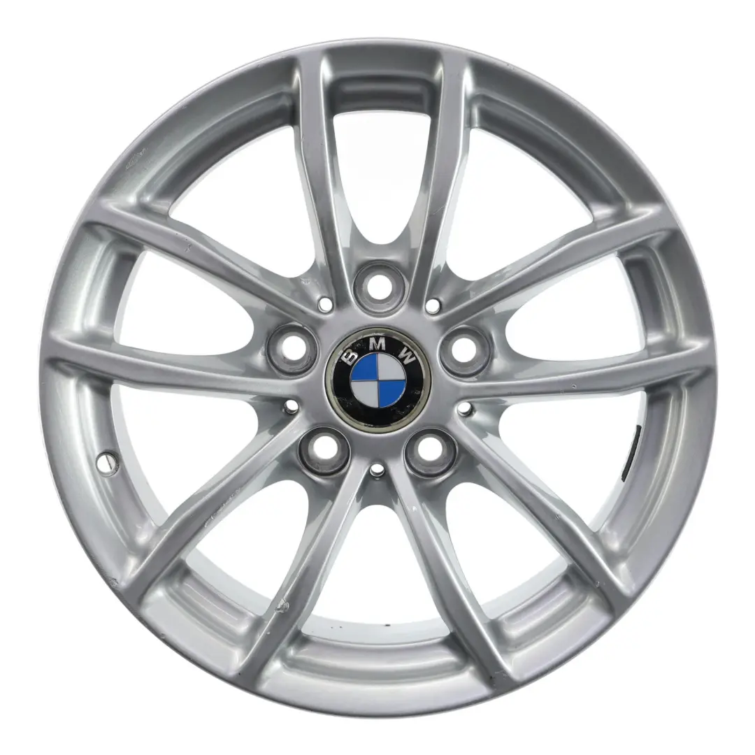 Rim Alloy Silver 16" 7J ET:40 V-Spoke 378 to BMW F20 F21 F22 F23 Wheel with Part number 6796202 BMW F20 F21 F22 F23 Wheel Rim Alloy Silver 16" 7J ET:40 V-Spoke 378 - SKU 6796202-5 - Part number 6796202