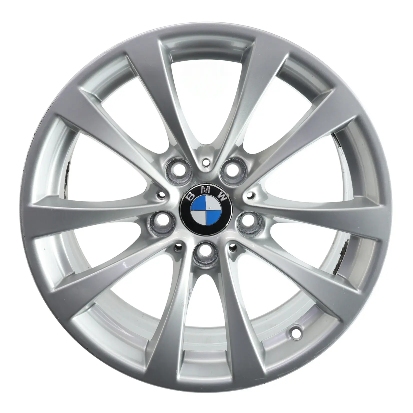 BMW F30 F31 F32 F33 Silver Alloy Wheel Rim 17" 7,5J ET:37 V-Spoke 395 6796244