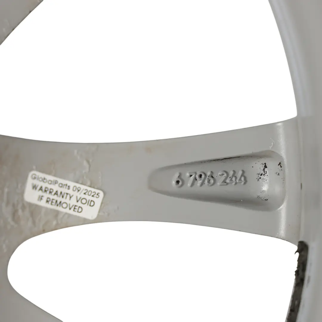 BMW F30 F31 F32 F33 Silver Alloy Wheel Rim 17" 7,5J ET:37 V-Spoke 395 - SKU 6796244-3 - Part number 6796244