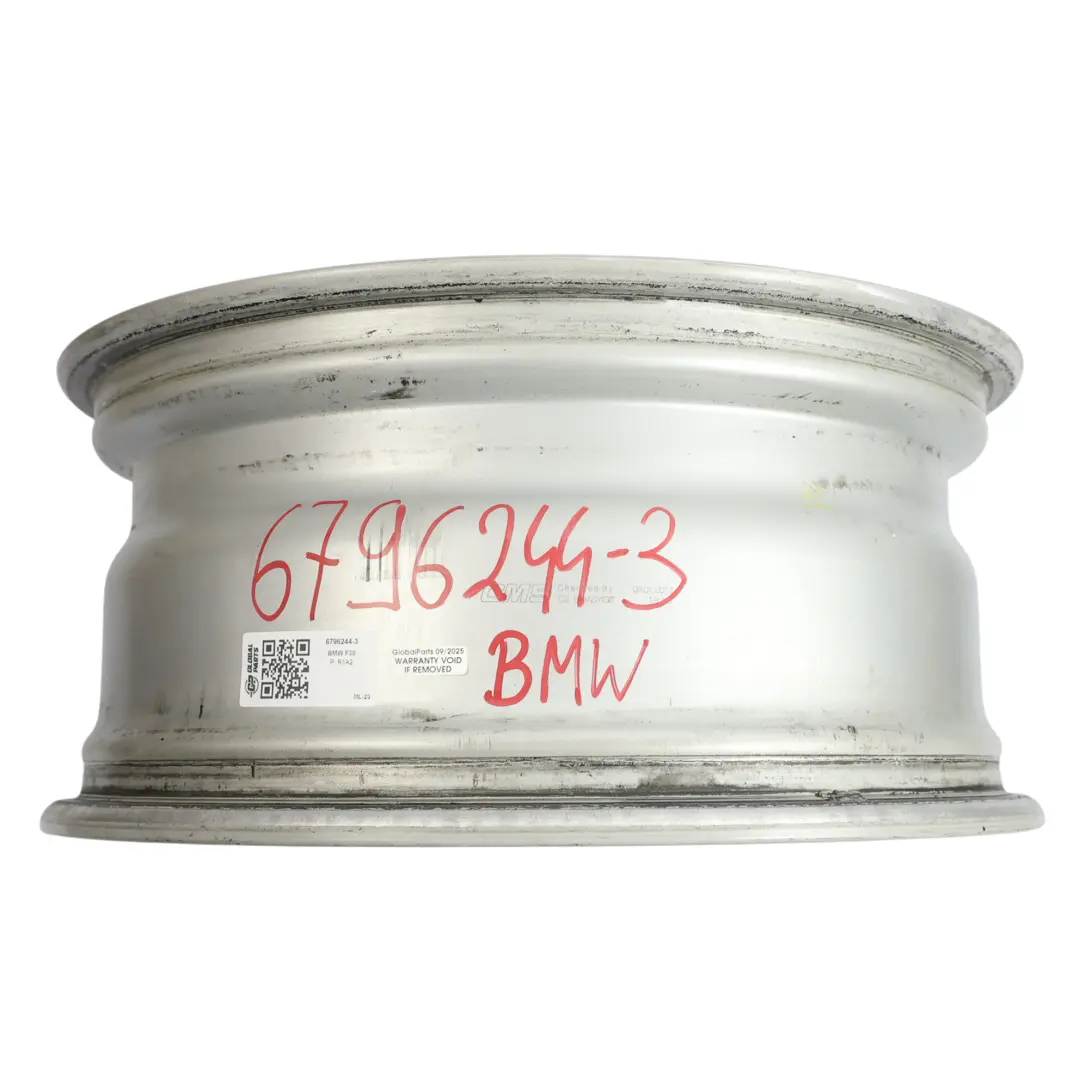BMW F30 F31 F32 F33 Silver Alloy Wheel Rim 17" 7,5J ET:37 V-Spoke 395 - SKU 6796244-3 - Part number 6796244