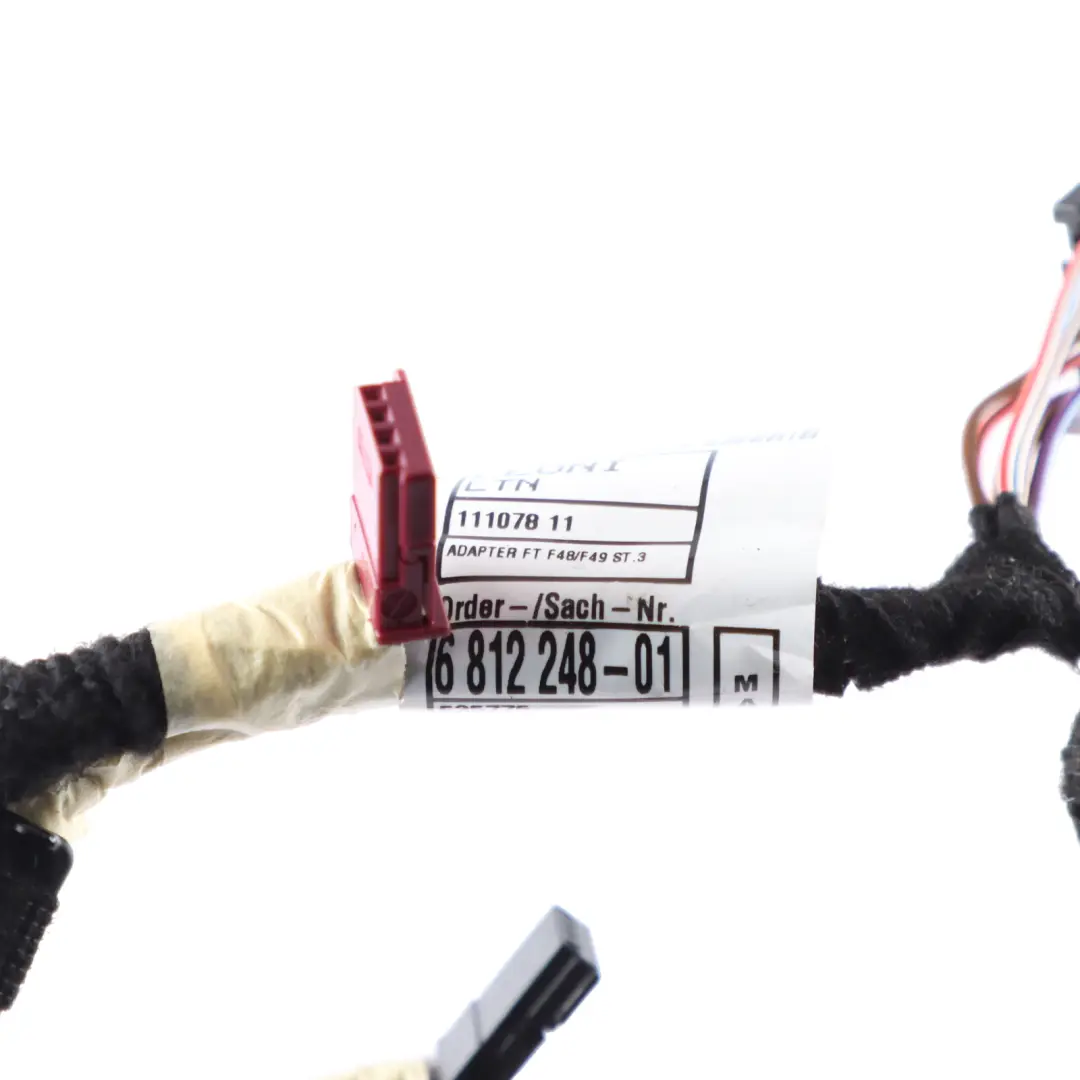 Front Door Wiring Loom Harness Cable Driver Side to BMW X1 F48 with Part number 6812248 BMW X1 F48 Front Door Wiring Loom Harness Cable Driver Side - SKU 6812248 - Part number 6812248