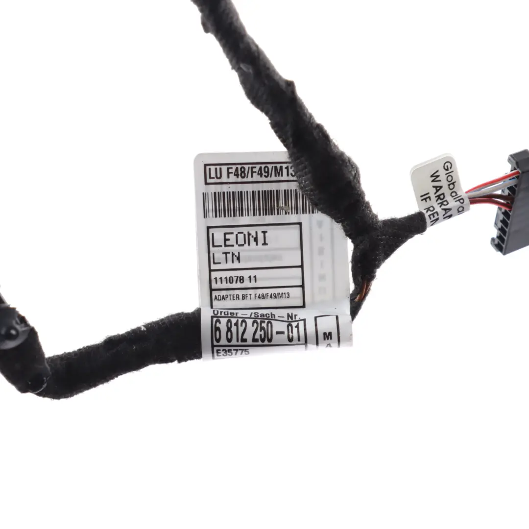BMW X1 F48 Puerta Cableado Mazo Cable Delantero Lado Pasajero - SKU 6812250 - Número de pieza 6812249