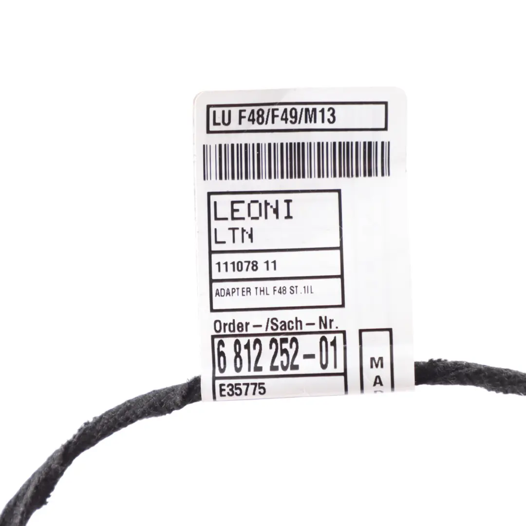 BMW X1 F48 Door Wiring Loom Harness Cable Rear Left Right N/O/S - SKU 6812252 - Part number 6812252