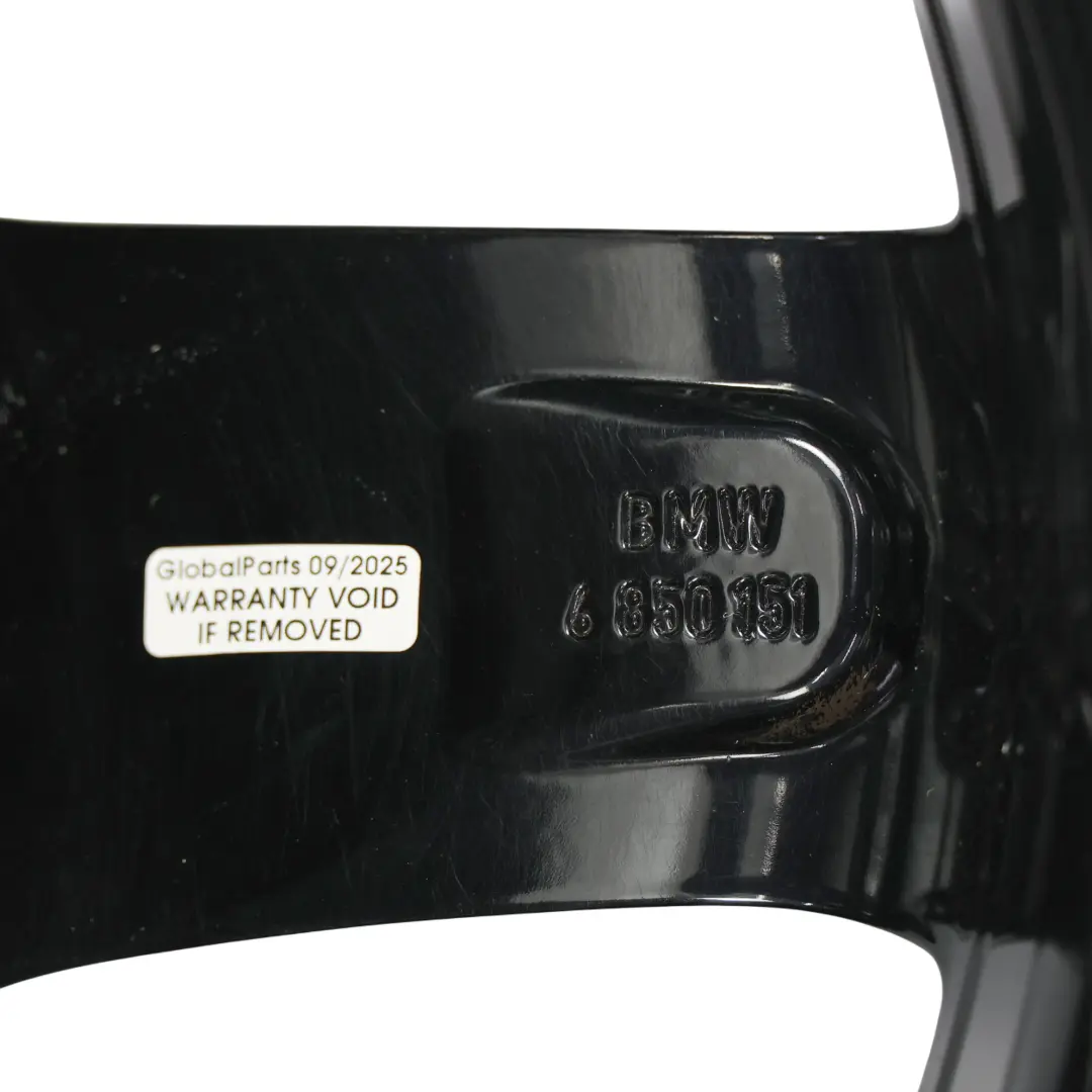 BMW F20 F21 Cerchio Lega Nero 17" Stella Raggi 379 ET:43 7,5J - SKU 6850151-16 - Numero di parte 6850151