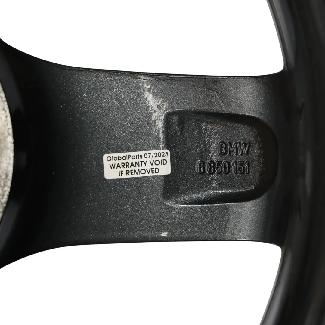 BMW F20 F21 F22 Llanta de Aleacion Negra 17" Star Spoke 379 ET:43 7,5J - SKU 6850151-4 - Número de pieza 6850151