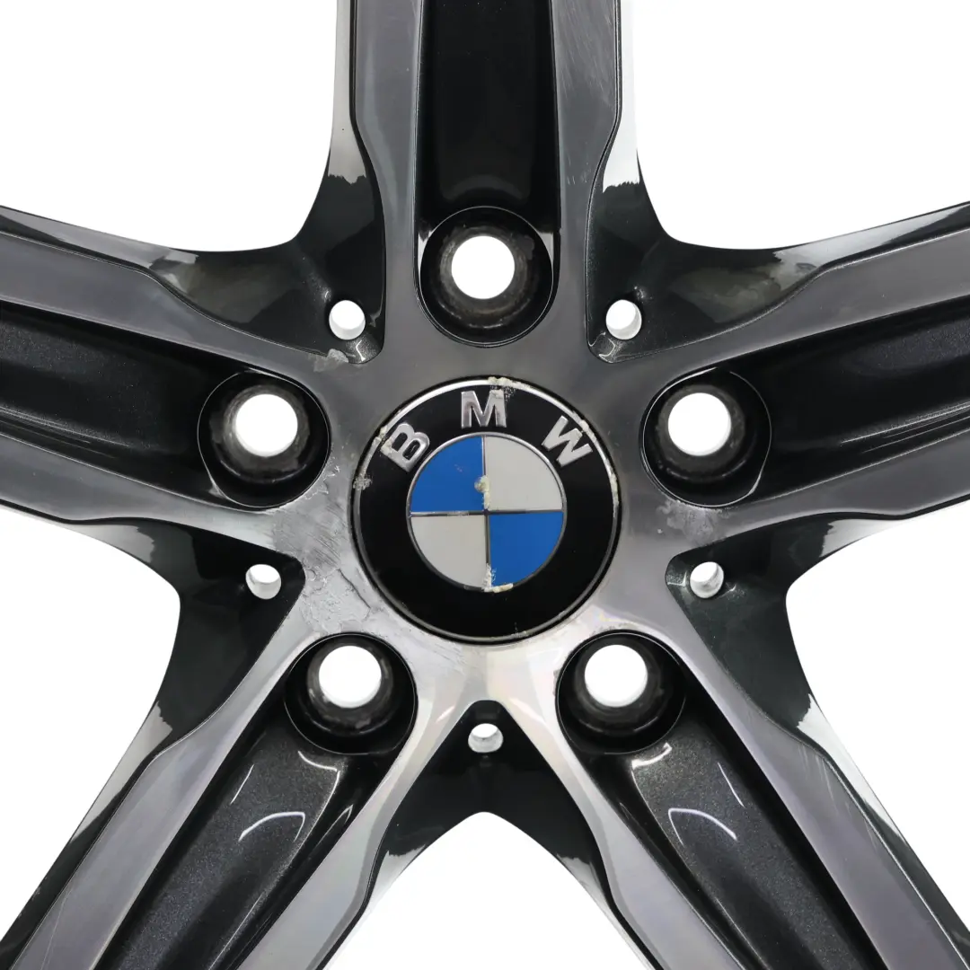 BMW F20 F21 F22 Noir Jantes Alu Alliage 17" 7,5J Rayons en etoile 379 - SKU 6850151-4 - Numéro de pièce 6850151