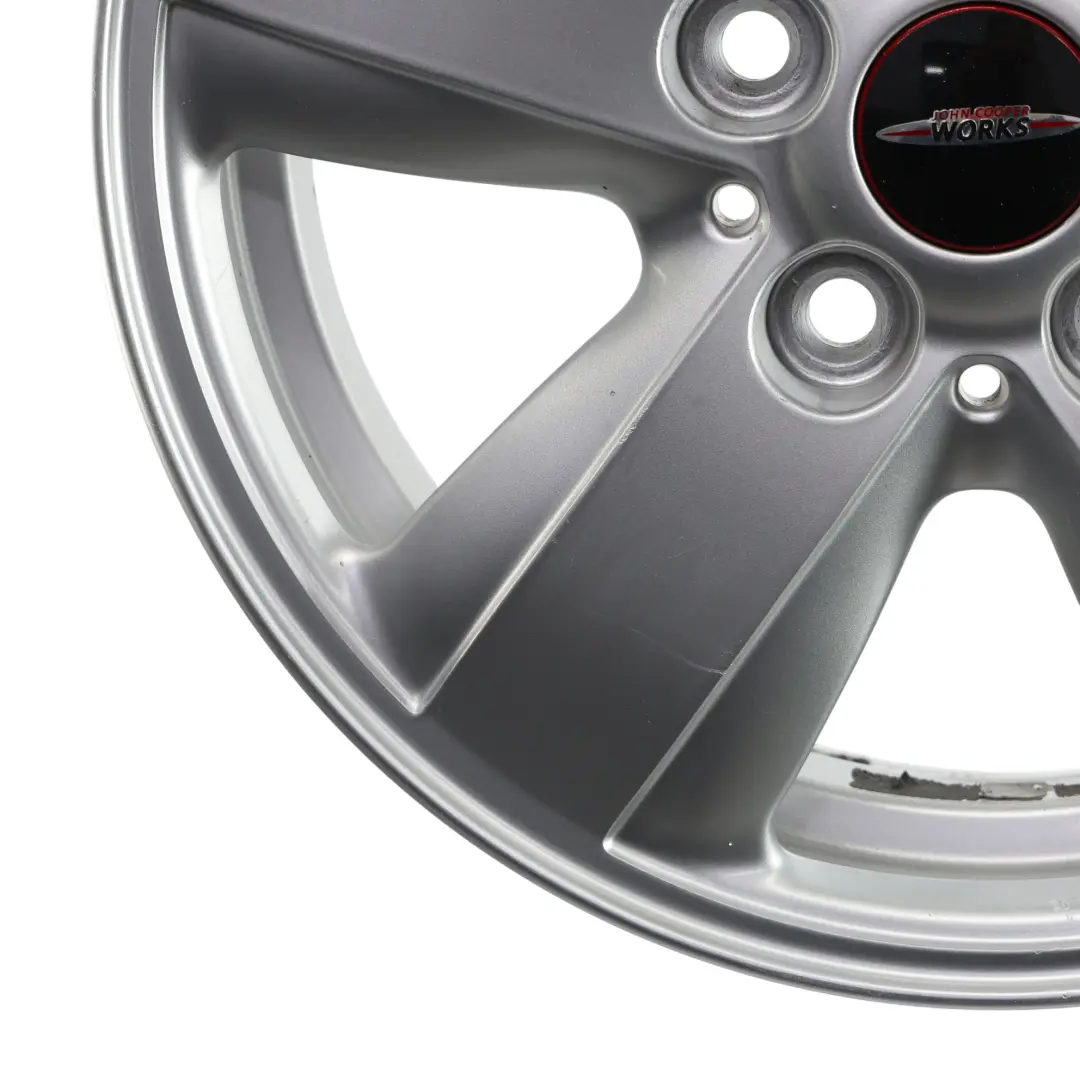 Alloy Rim 15" 5,5J ET:46 Heli Spoke 492 to Mini Cooper One F55 F56 F57 Wheel with Part number 6855101 Mini Cooper One F55 F56 F57 Wheel Alloy Rim 15" 5,5J ET:46 Heli Spoke 492 - SKU 6855101-1 - Part number 6855101