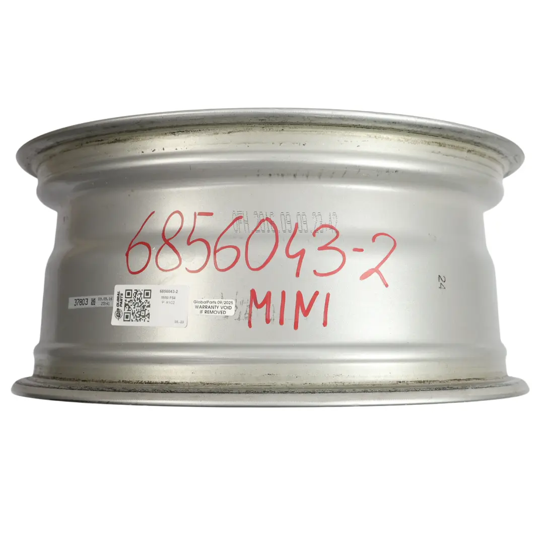 llanta de aleación de plata 16 "ET: 54 7J Revolite Spoke para Mini Cooper F54 con número de pieza 6856043 Mini Cooper F54 llanta de aleación de plata 16 "ET: 54 7J Revolite Spoke - SKU 6856043-2 - Número de pieza 6856043