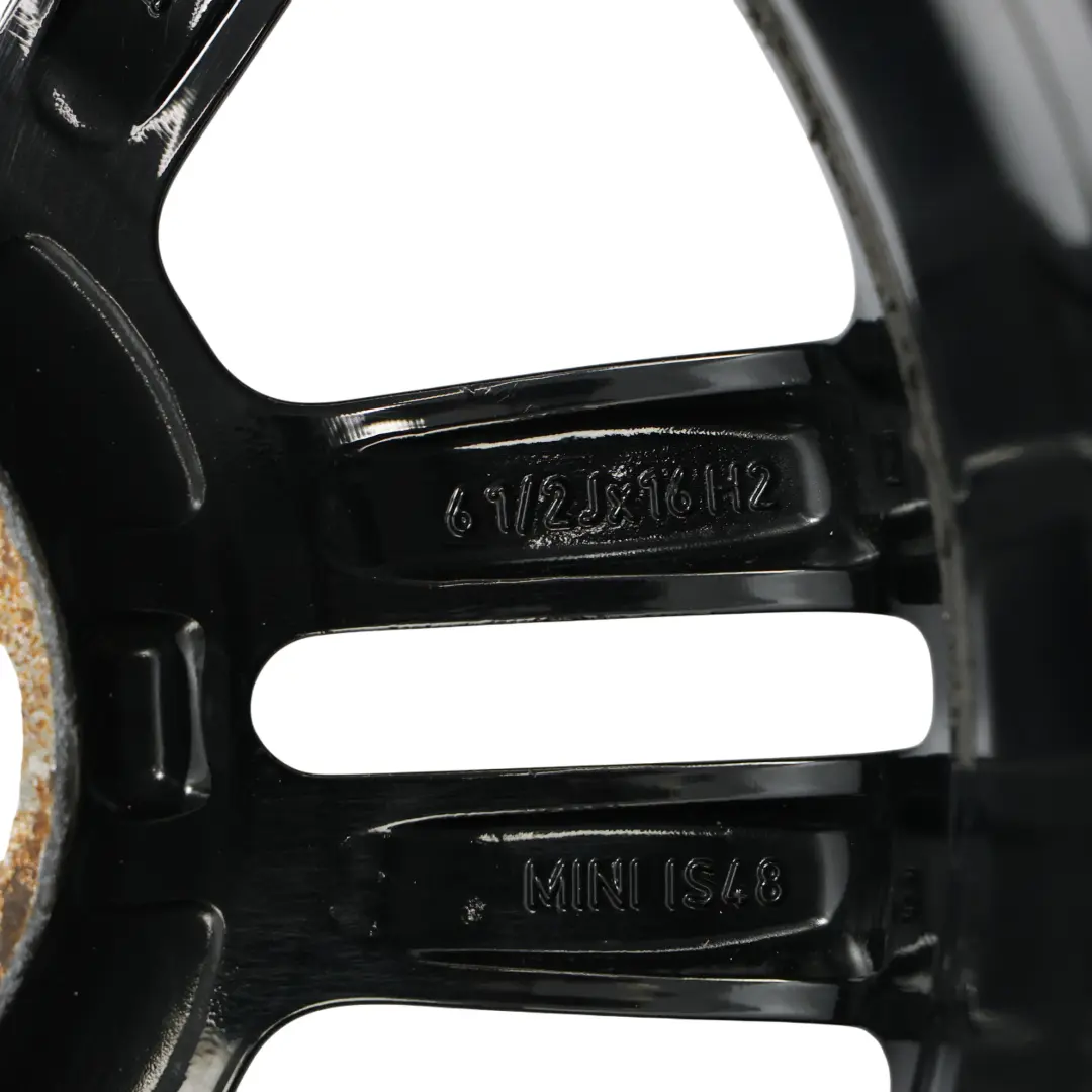 Alloy Rim 16" 6,5J 6-Star Twin Spoke 119 to Mini Cooper R55 R56 R57 Black Wheel with Part number 6856969 Mini Cooper R55 R56 R57 Black Wheel Alloy Rim 16" 6,5J 6-Star Twin Spoke 119 - SKU 6856969-3 - Part number 6856969