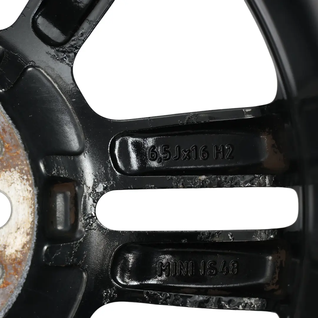 Mini Cooper R55 R56 R57 Black Wheel Alloy Rim 16" 6,5J 6-Star Twin Spoke 119 - SKU 6856969-4 - Part number 6856969