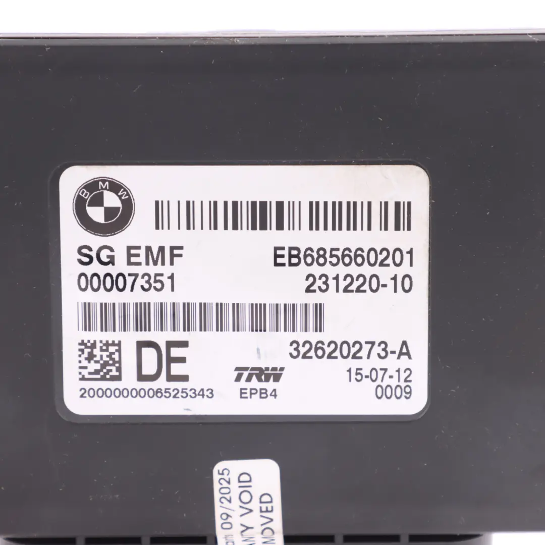 BMW Z4 E89 Roadster Control Unit EMF Rear Wheel Brake Module 6794260 - SKU 6862244 - Part number 6862244