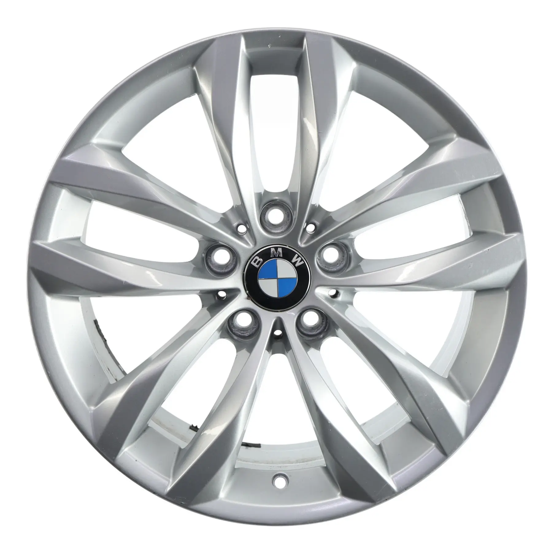 BMW F10 F11 LCI Silberne Alufelge 18" 8J ET:30 Styling 609 6862892