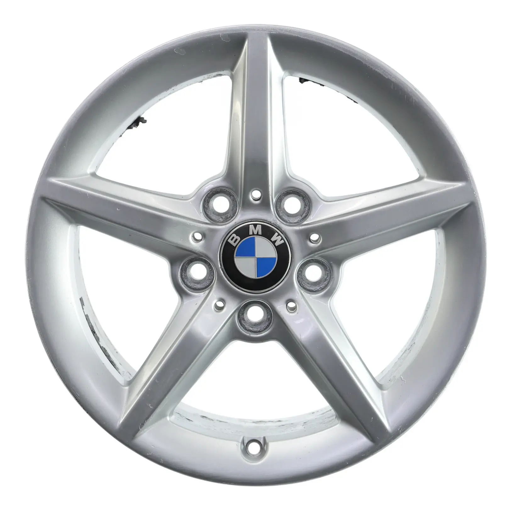 BMW F20 F21 F22 F23 Silver Wheel Alloy Rim 16" 7J ET:40 Star Spoke 654 6866302